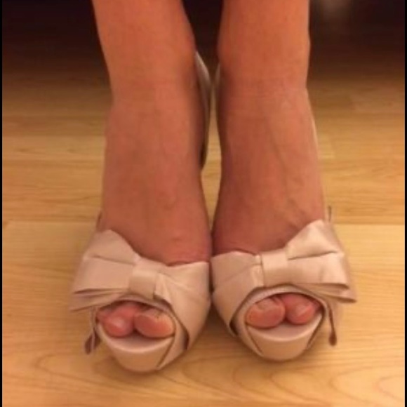 Gorgeous Qupid Satin Sandals Nude Matte color - Picture 3 of 3